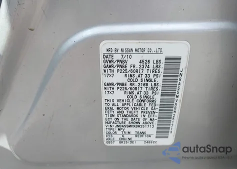 2011 Nissan Rogue Sv z USA, uszkodzony, nr VIN JN8AS5MVXBW251713